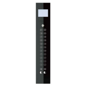 Elevator Black Glass Touch COP – Modern Elevator Control Panel