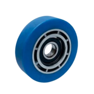 625ZZ Non-Pulley Deep Ball Bearing – P2 Precision, 5×22×5mm | Flat Plastic PU Covered Sliding Door Track Guide Wheel