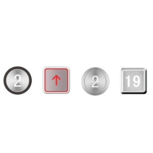 Kone Elevator Push Button Set – Braille Call Buttons & Switches (MTD270 / MT42 / A4N11286) for Elevator Control Panels